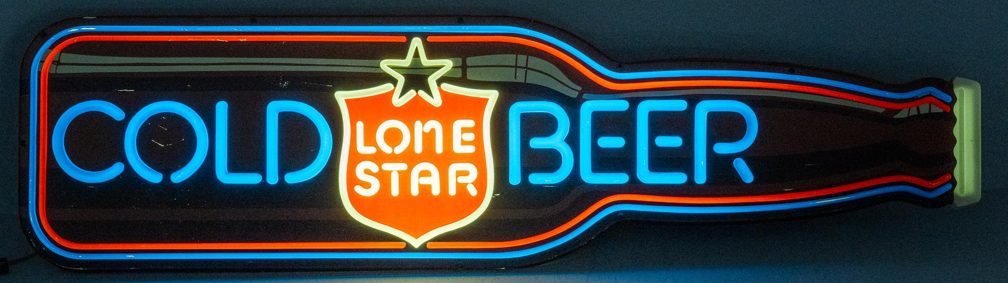 ローンスタービール　掛け時計 Lone Star Light Beer Wall Clock - Working Vintage Rare HTF