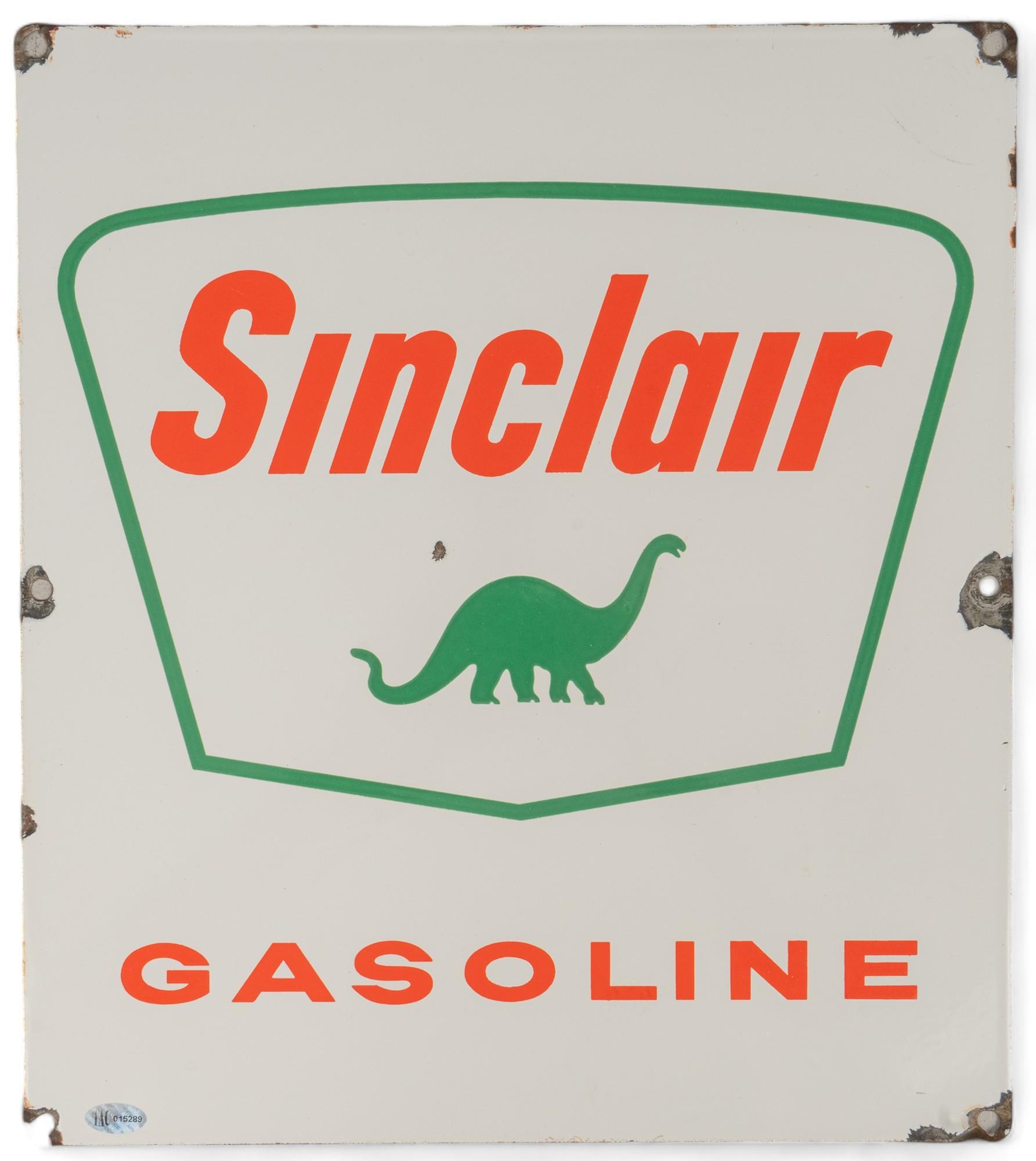 Vintage Porcelain Sinclair Gas Pump Sign | Vogt Auction