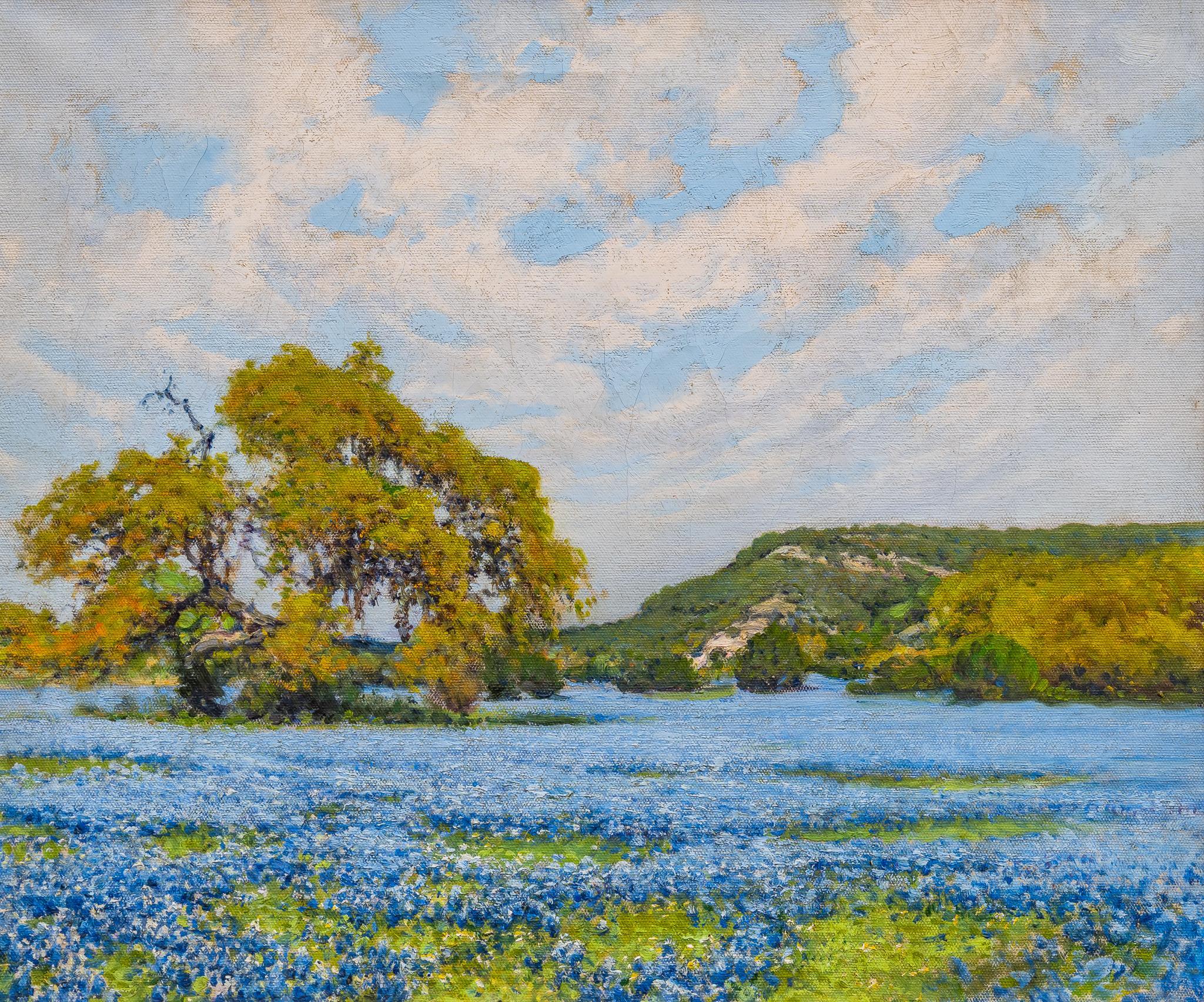 Jose arpa and xavier gonzalez field of bluebonnets vogt auction
