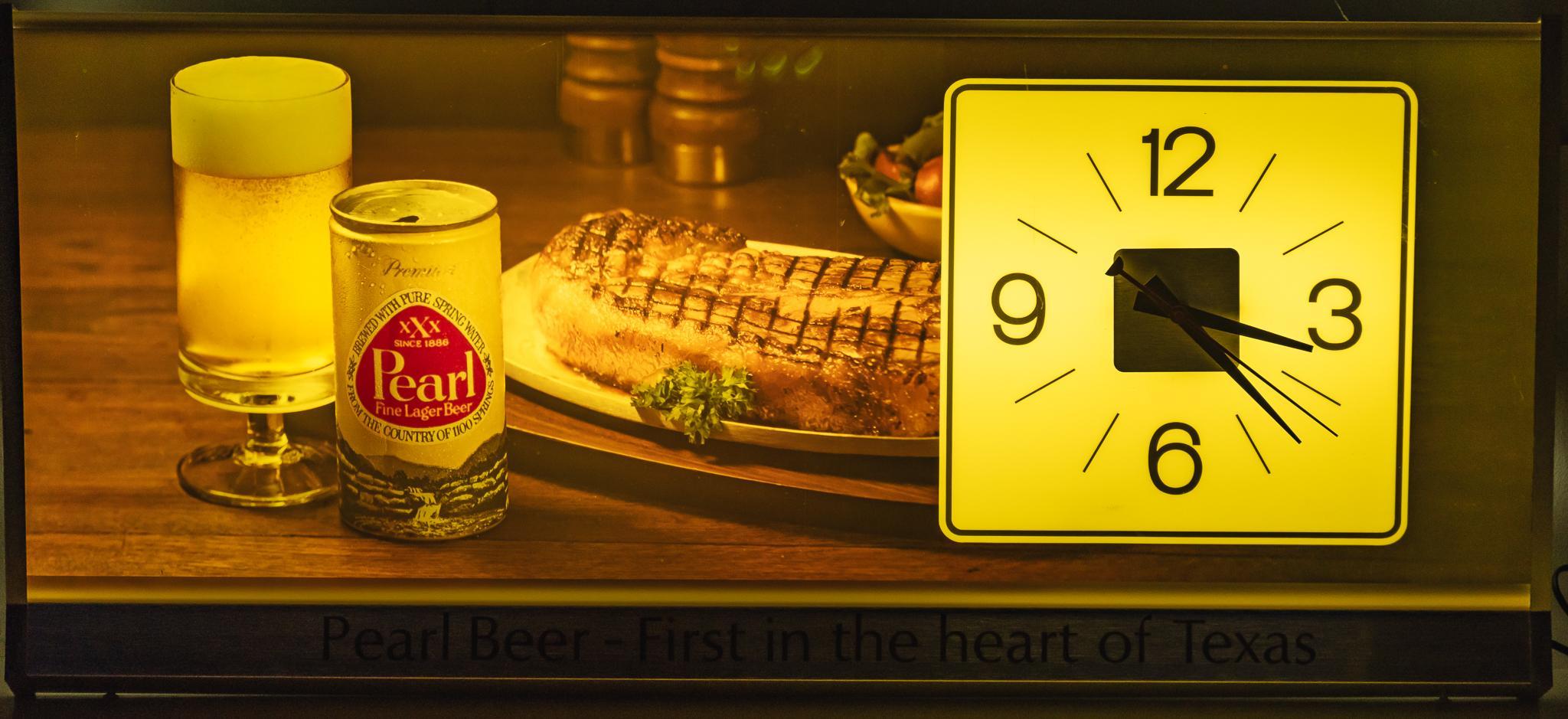 ローンスタービール　掛け時計 Vintage Lone Star Beer Blue Clock | Vogt Auction
