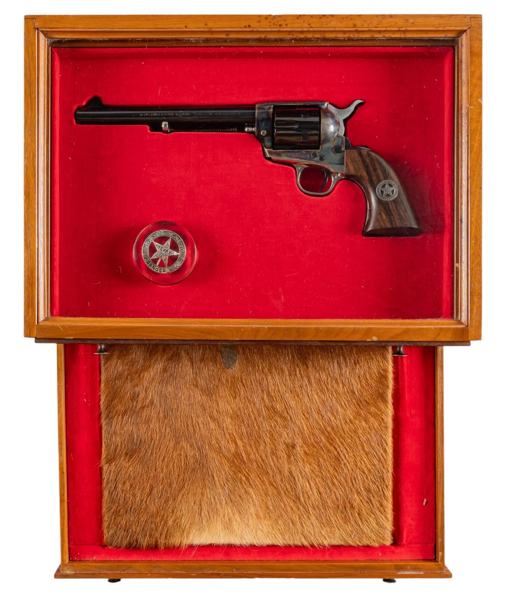 Colt Texas Rangers Commemorative SAA Revolver W/ Ranger Signed
