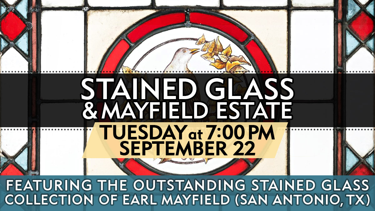 Stained Glass & Mayfield Estate Vogt Auction